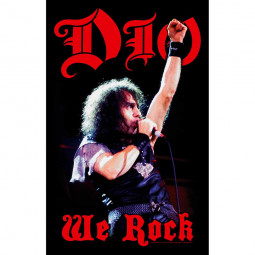 DIO - WE ROCK - TEXTILNÍ PLAKÁT