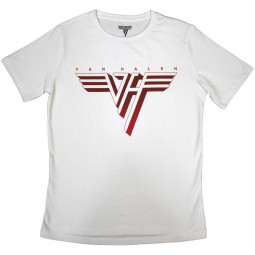 VAN HALEN - LASSIC RED LOGO (WHITE) (GIRLIE) - TRIKO