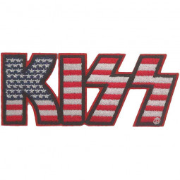 KISS - AMERICAN FLAG LOGO - NÁŠIVKA