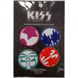 KISS - 4 X MINI ICONS - NÁŠIVKA