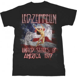 LED ZEPPELIN - STARS N' STRIPES USA '77 - TRIKO