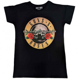 GUNS N' ROSES - CLASSIC LOGO (BACK PRINT) (GIRLIE) - TRIKO