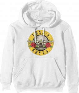 GUNS N' ROSES - CLASSIC LOGO (WHITE) - MIKINA