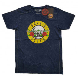 GUNS N' ROSES - CLASSIC LOGO (NAVY BLUE) (WASH COLLECTION) - TRIKO