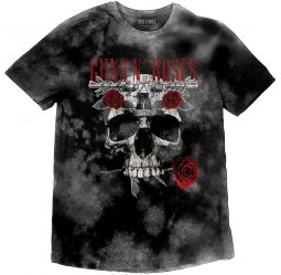 GUNS N' ROSES - FLOWER SKULL (WASH COLLECTION) - TRIKO