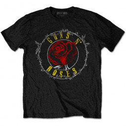 GUNS N' ROSES - ROSE CIRCLE PARADISE CITY (BACK PRINT) - TRIKO