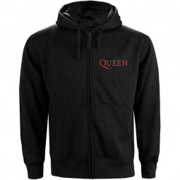 QUEEN - CLASSIC CREST (BACK PRINT) (GIRLIE) (ZIP) - MIKINA