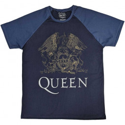 QUEEN - CREST (DENIM BLUE) (RAGLAN) - TRIKO