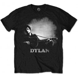 BOB DYLAN - GUITAR & LOGO - TRIKO