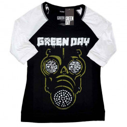 GREEN DAY - GREEN MASK (RAGLAN) (GIRLIE) - TRIKO