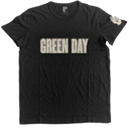 GREEN DAY - LOGO & GRENADE (APPLIQUE) - TRIKO