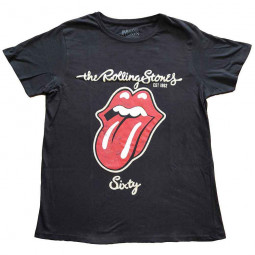 ROLLING STONES - SIXTY PLASTERED TONGUE (SUEDE APPLIQUE) (GIRLIE) - TRIKO