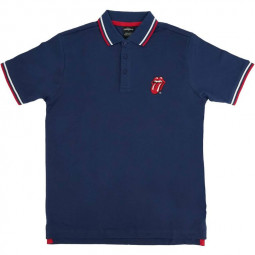 ROLLING STONES - CLASSIC TONGUE (NAVY BLUE) (POLO) - TRIKO