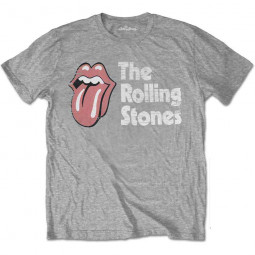 ROLLING STONES - SCRATCHED LOGO - TRIKO