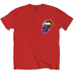 ROLLING STONES - SIXTY GRADIENT TEXT (RED) (BACK PRINT) - TRIKO