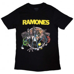 RAMONES - CARTOON BAND - TRIKO