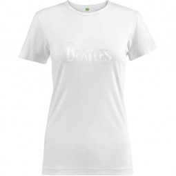 BEATLES - DROP T LOGO (HI-BUILD) (WHITE) (GIRLIE) - TRIKO