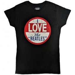 BEATLES - VINTAGE I LOVE BEATLES (BACK PRINT) (GIRLIE) - TRIKO