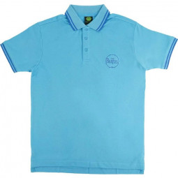 BEATLES - DRUM LOGO (LIGHT BLUE) (POLO) - TRIKO