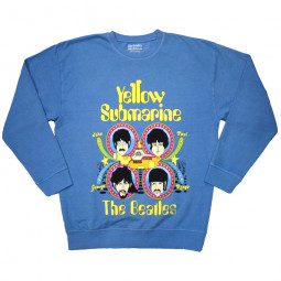 BEATLES - YELLOW SUBMARINE HEADS IN CIRCLES (LS) - TRIKO