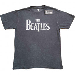 BEATLES - DROP T LOGO (GREY) (SNOW WASH) (WASH COLLECTION) - TRIKO