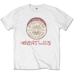 BEATLES - FLOWERS LOGO & DRUM - TRIKO