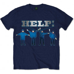 BEATLES - HELP! SILVER LOGO - TRIKO