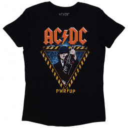 AC/DC - ANGUS TRIANGLE PWR-UP EU TOUR 2024 (BACK PRINT) (GIRLIE) - TRIKO