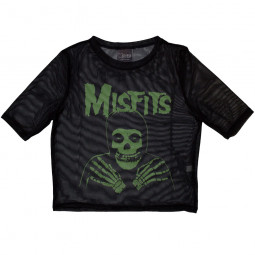 MISFITS - GREEN HANDS (MESH) (CROP TOP) (GIRLIE) - TRIKO