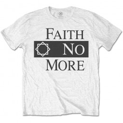 FAITH NO MORE - CLASSIC LOGO (WHITE) - TRIKO