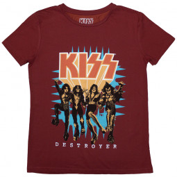 KISS - DESTROYER 3D LOGO (GIRLIE) - TRIKO