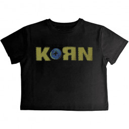 KORN - DOLL ISSUES (CROP TOP) (BACK PRINT) (GIRLIE) - TRIKO