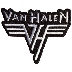 VAN HALEN - TEXT & WHITE LOGO (STANDART) - NÁŠIVKA