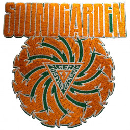 SOUNDGARDEN - BADMOTORFINGER (ORANGE ON GREEN) - NÁŠIVKA