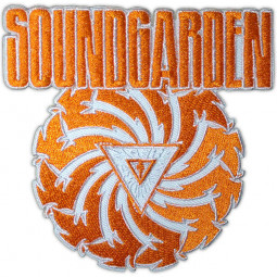 SOUNDGARDEN - BADMOTORFINGER (ORANGE ON WHITE) - NÁŠIVKA