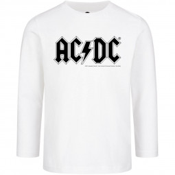 AC/DC - LOGO (LS) (WHITE) - TRIKO DĚTSKÉ