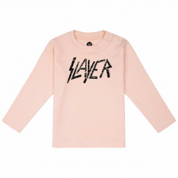 SLAYER - LOGO (LS) (PINK) - TRIKO MIMINKO