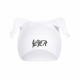 SLAYER - LOGO BLACK (WHITE) - ČEPICE