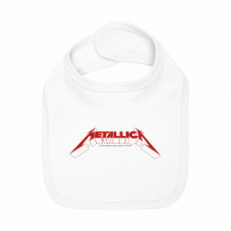 METALLICA - LOGO RED (WHITE) - BRYNDÁK