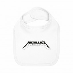 METALLICA - LOGO BLACK (WHITE) - BRYNDÁK