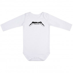 METALLICA - LOGO BLACK (LS) (WHITE) - BODY