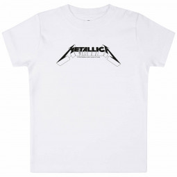 METALLICA - LOGO BLACK (WHITE) - TRIKO MIMINKO