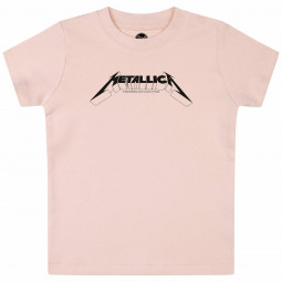 METALLICA - LOGO BLACK (PINK) - TRIKO MIMINKO