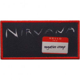 NIRVANA - NEGATIVE CREEP (BLACK) - NÁŠIVKA