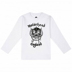 MOTÖRHEAD - ENGLAND (STENCIL) (WHITE) (LS) - TRIKO MIMINKO