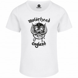 MOTÖRHEAD - ENGLAND (STENCIL) (WHITE) - TRIKO HOLČIČÍ