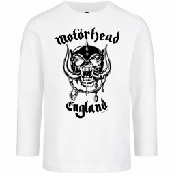 MOTÖRHEAD - ENGLAND (STENCIL) (LS) (WHITE) - TRIKO DĚTSKÉ