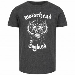 MOTÖRHEAD - ENGLAND (STENCIL) (GREY) - TRIKO DĚTSKÉ