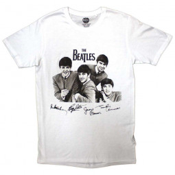 BEATLES - MOP TOPS & SIGNATURES (WHITE) - TRIKO